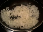 saute the onions for your mexican casserole recipe