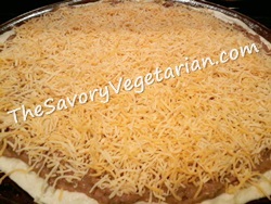 Mexican Pizza Ready for the Oven