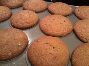 homemade protein zucchini muffin recipe